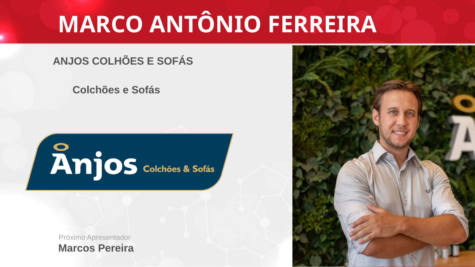 Página de apresentação de Marco Antonio Ferreira