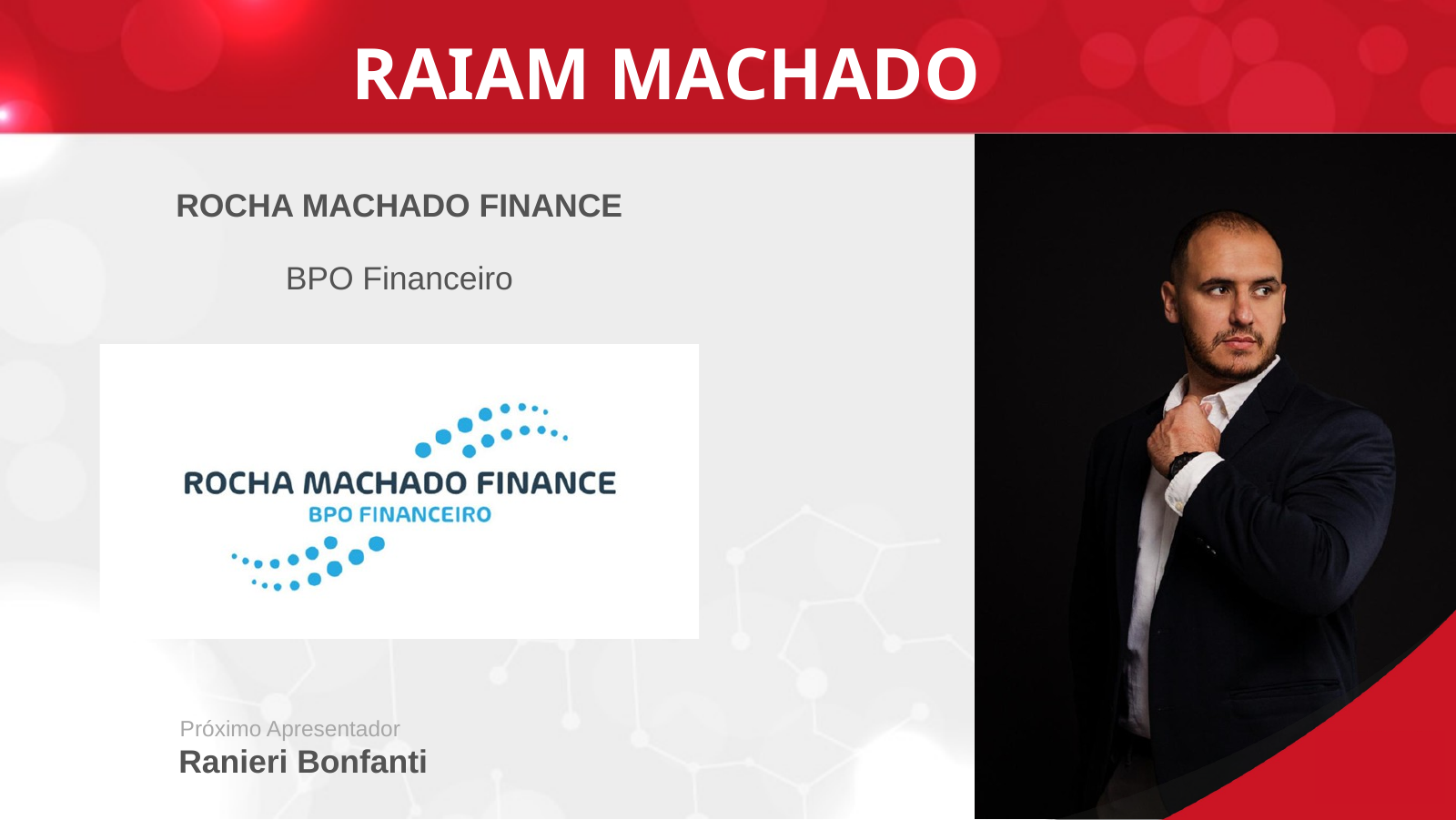 Página de apresentação de Raiam Rocha Machado