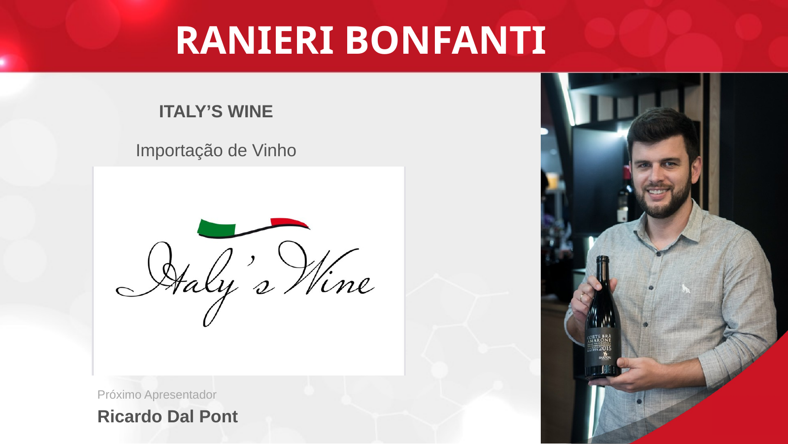 Página de apresentação de Ranieri Bonfanti
